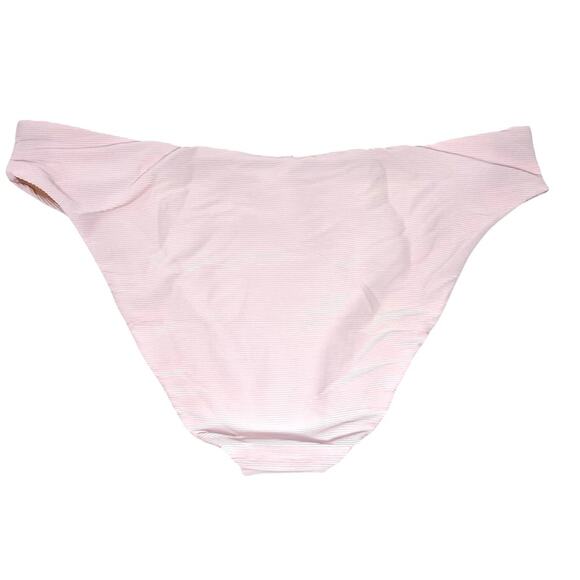 J. Crew Ribbed High-Rise Cheeky Bikini Bottom Light Pink Women's 2X BE808 $59 - Picture 3 of 4